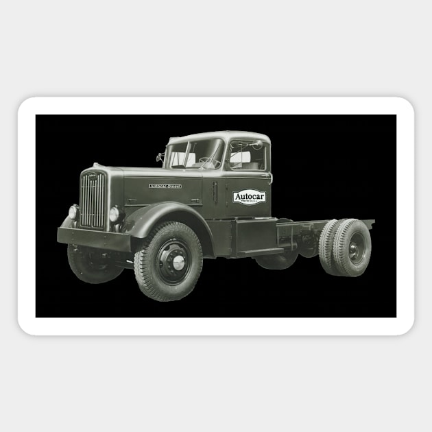 DIESEL TRUCK 1950'S Magnet by Cult Classics